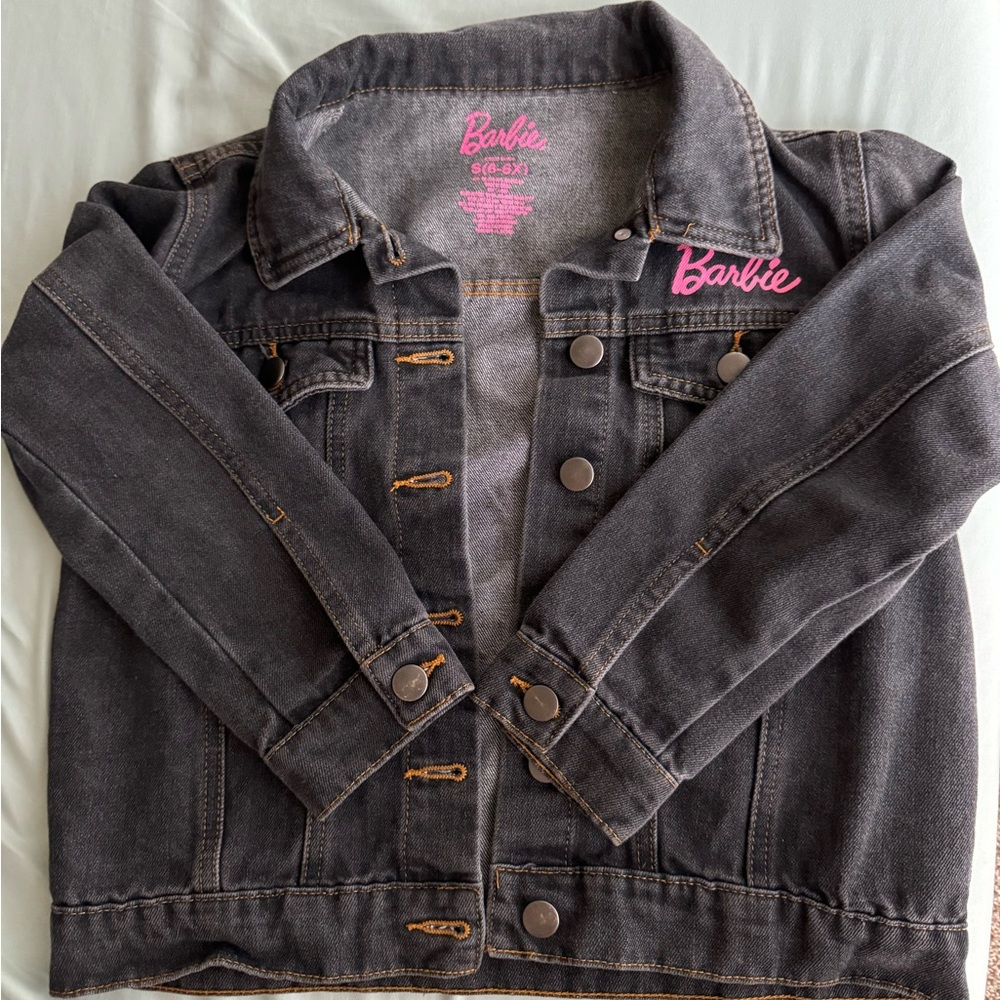 Barbie off black girls denim jacket